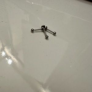 MARIA TASH SET OF 3 hypoallergenic screw earrings